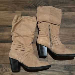 Rampage Slouch Boots with heel